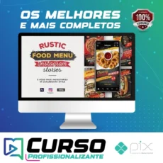 Menu Rústico de Comida: Instagram Stories